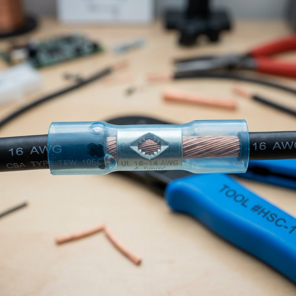 How to safely repair a burnt wire in an automotive harness - detailed diagram